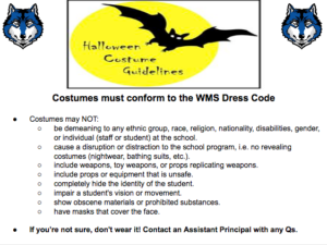 Halloween Costume Guidelines
