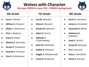 NEW -- Wolves with Character -- January