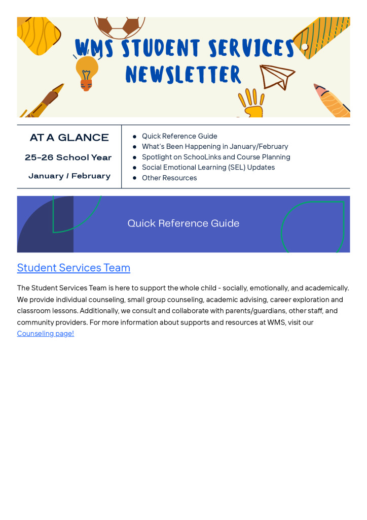 thumbnail of Student Services Newsletter Volume 03