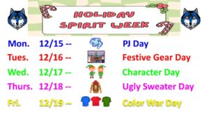 Holiday Spirit Week, 2025