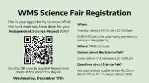 WMS Science Fair Registration, 2026