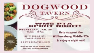 PTA Restaurant Fundraiser -- Dogwood Tavern