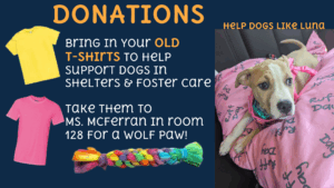 FACS t-shirt donations, 2026