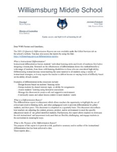 2122 Differentiation Report Letter For Guardians - Google Docs copy