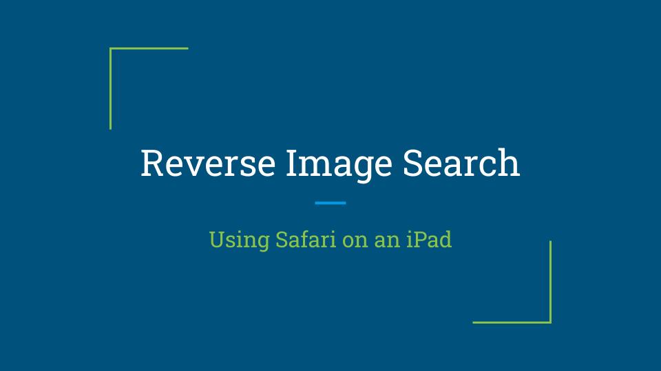 reverse image search safari ipad