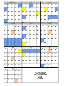 A Day, B Day and Anchor Day Schedule