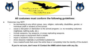 Halloween Costume Guidelines, 2022
