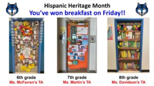 Hispanic Heritage Month 2022, TA Door winners!!