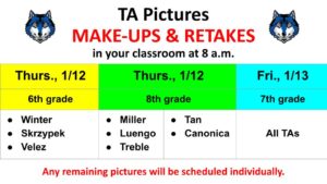 2023 Yearbook -- TA Picture retakes 2