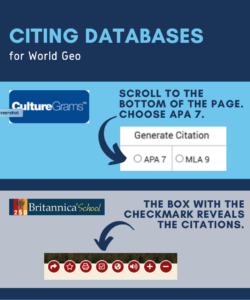 Citing Databases
