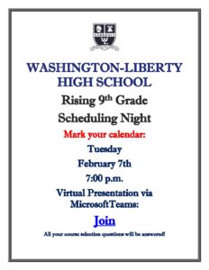 Flyer Rising 9th Grade CRF Night