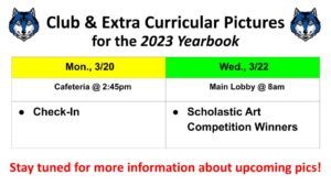 2023 Yearbook -- check-in & Scholastic Art