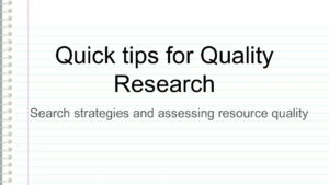 thumbnail of Quick Tips for Quality Research 2021-2022 – Canvas (1)