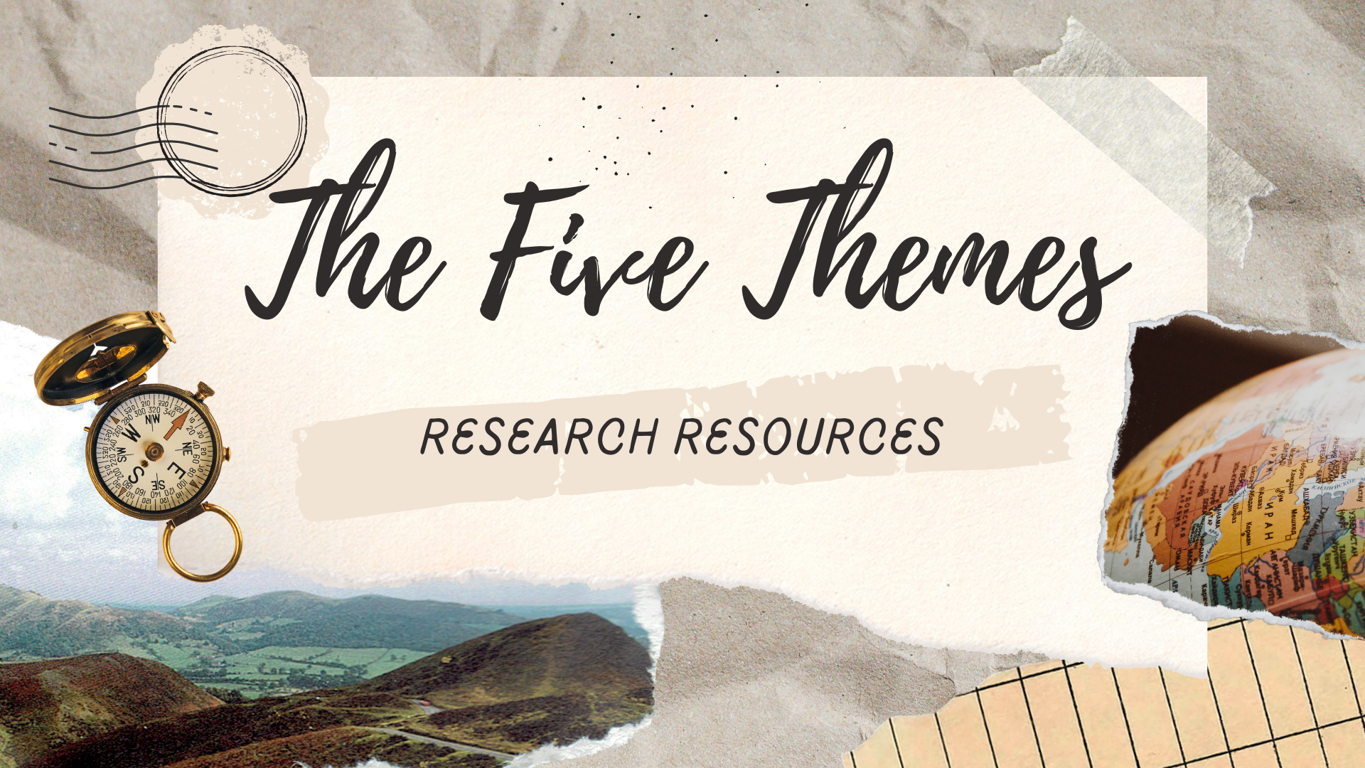 The Five Themes of Geography Research Resources
