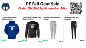 PE Fall Gear Sale, 2023-2024