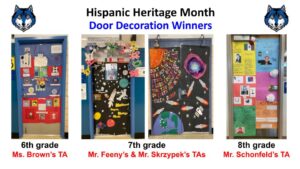 Hispanic Heritage Month -- Door Decoration Winners, 2023