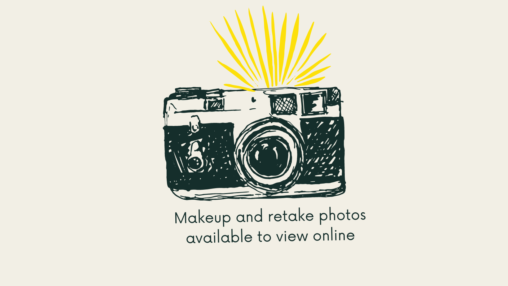 Makeup and retake photos available to view online