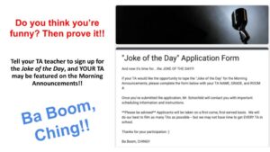 Joke of the Day Application Form, 2024