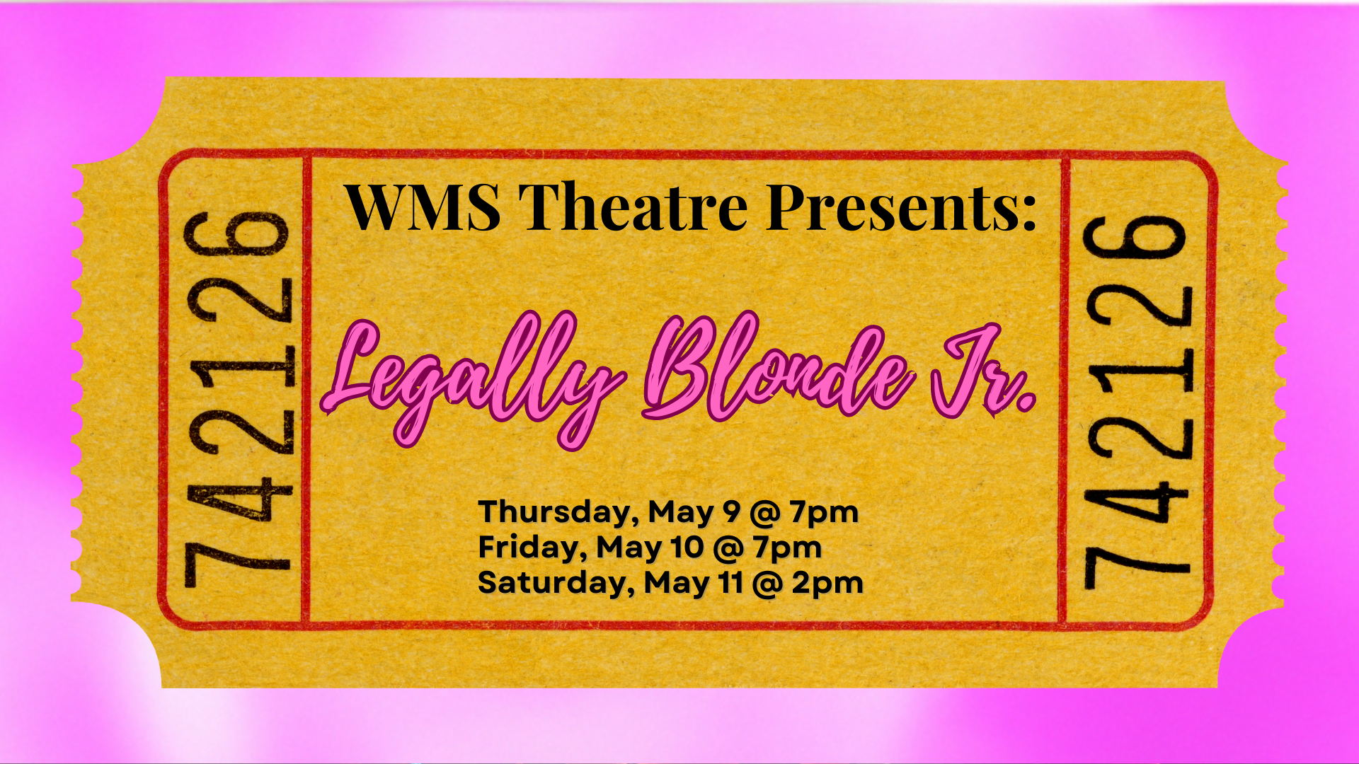 WMS Theatre prsents Legally Blonde Jr