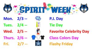 Spirit Week, Feb. 2025