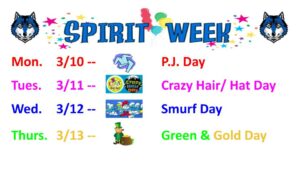 Spirit Week, March 2025