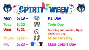 Spirit Week, May 2025