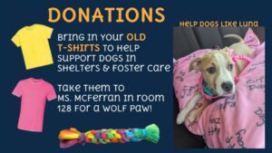 FACS t-shirt donations, 2025